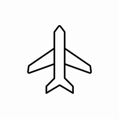 flying airplane icon sign vector