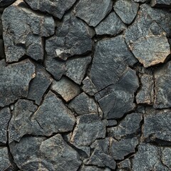 Obraz premium Photo of a seamless texture of rough basalt