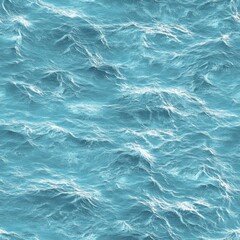 Obraz premium Photorealistic seamless texture of calm ocean water at noon