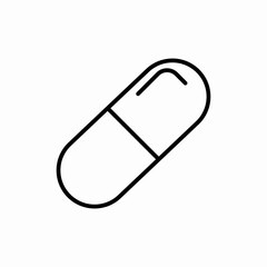 medicine capsules icon sign vector
