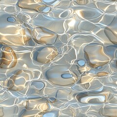 Photorealistic seamless texture of flowing river water