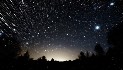 Naklejka premium falling star photoshop overlay night sky starlight milky way galaxy space overlays