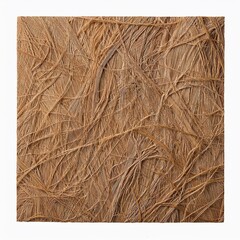 hand laid organic paper with textured fibers
