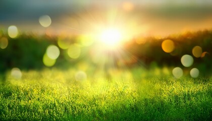 Obraz premium nature sunny abstract summer background with sun sunlight effect