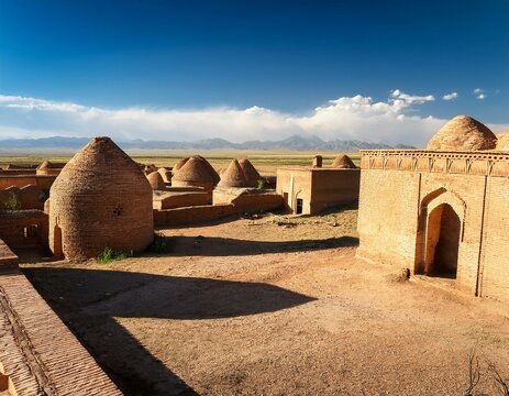 sauran ancient settlement turkistan kazakhstan