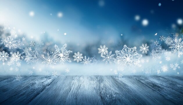 snoflake background with room for copy space