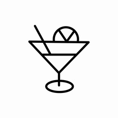 martini coctail icon sign vector