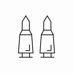 rocket ship icon sign vector