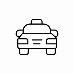 taxi service icon sign vector