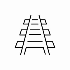 train tracks icon sign vector