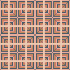 Abstrakcyjny geometryczny wzór. Bezszwowe wektorowe tło. Kolorowa tekstura.  © Monika