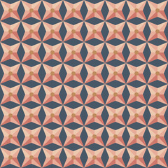 Abstrakcyjny geometryczny wzór. Bezszwowe wektorowe tło. Kolorowa tekstura.  © Monika