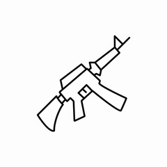 gun shooter icon sign vector