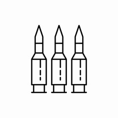 security bullets icon sign vector