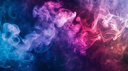 Obraz premium Abstract smoke backgrounds Smoky abstract design in festive colors with a clear center for text, perfect for creative and visually striking holiday greetings