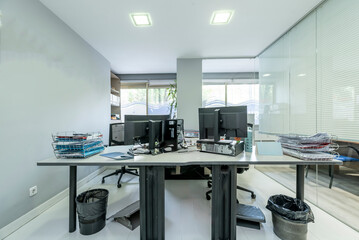 Offices are spaces are usually private and are designed according to the needs and functions of the occupant