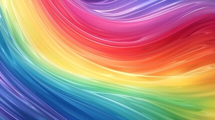Obraz premium Abstract rainbows Abstract rainbow patterns in Christmas colors with a blank area for text, perfect for dynamic and visually appealing holiday greetings