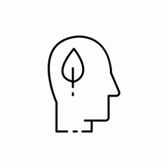 eco mind icon sign vector
