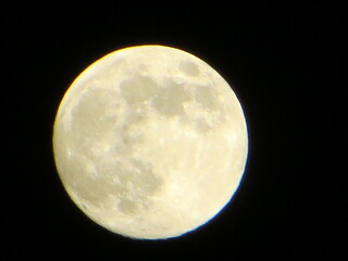 full moon in the night sky