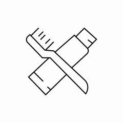 tooth brush icon sign vector