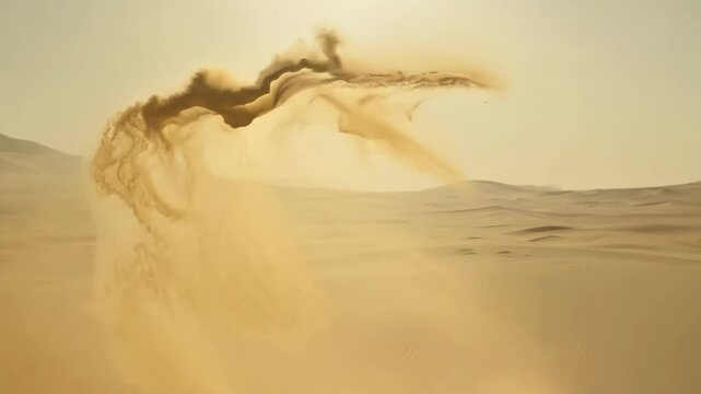 The image is a close up of the word Islamic banking. The letters are made out of sand, giving the impression of a desert landscape