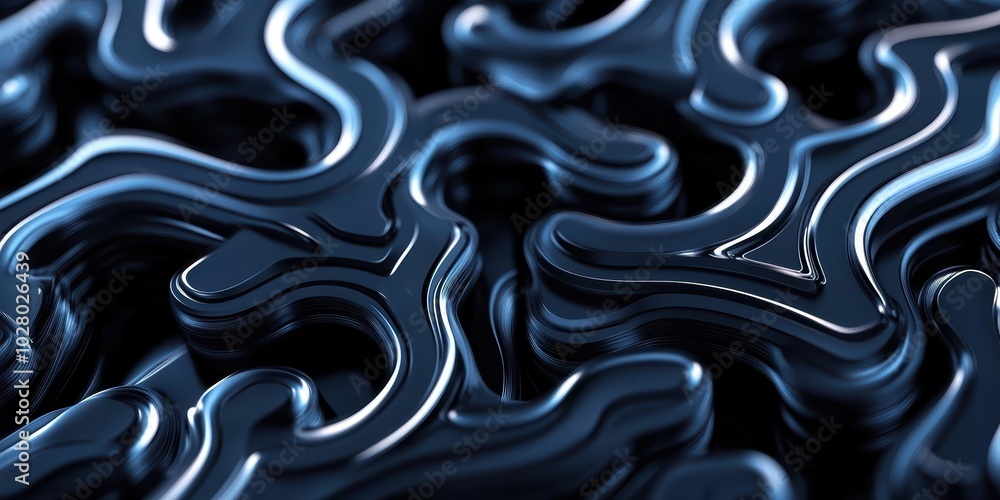 Poster intricate labyrinth background with twists and turns for creative design