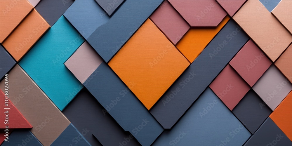 Poster right triangles in alternating colors a visual harmony of shapes and design