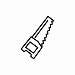 hand saw icon sign vector