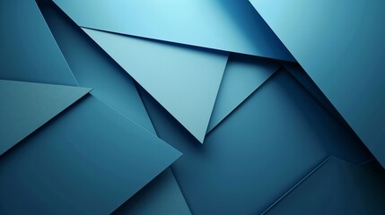 Obraz premium Modern abstract background is forming a geometric pattern with overlapping blue triangles
