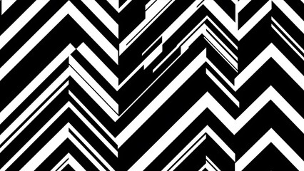 Black and white zigzag pattern