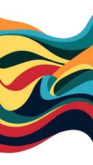 Vector Abstract color waves design element. Set banner