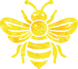 retro bee carton vector ilustration