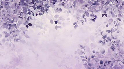 Elegant purple foliage design with a delicate, dreamy effect.