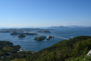 亀老山展望公園より来島海峡大橋