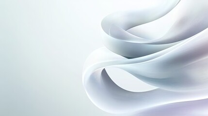 Abstract futuristic 3D design with fluid purple and grey geometric shapes, perfect for business and technology themes, featuring a surreal and modern aesthetic, ideal for main visuals, exhibitions