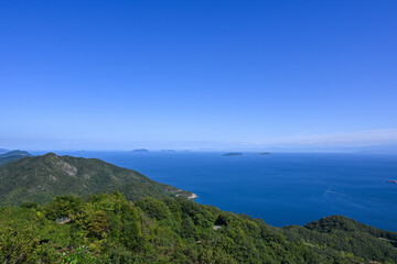 瀬戸内海の大海原・亀老山展望公園からの眺め