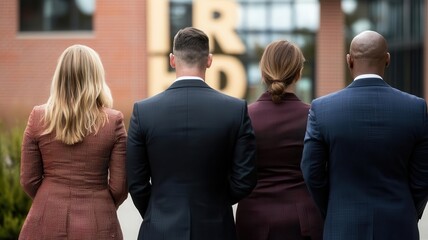 HR hosting a leadership roundtable, where department heads discuss employee development strategies   leadership roundtable, employee development, HR planning