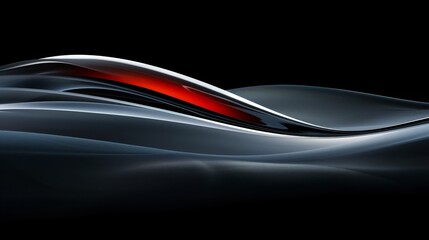 Wallpaper Abstract red glowing line flowing on black and grey waves