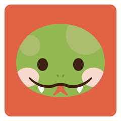 シンプルな蛇のイラスト