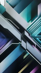 Abstract geometric hi-Tech digital futuristic concept  background,vector image