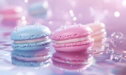 Obraz premium macaron, generation AI 