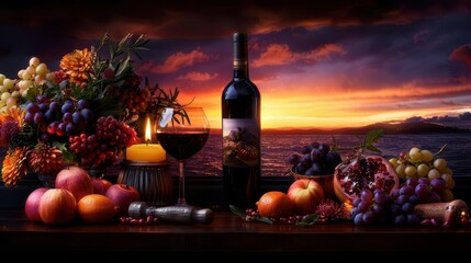 Cooking at Home, vibrant colors, fresh ingredients, cozy setting, inviting