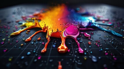 Craftsmanship, vibrant colors, creative process, studio shot, detailed