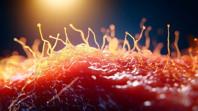 Hair removal progression captured in time-lapse, showing follicles diminishing, clear skin appearing, Realistic Animation, Subtle Lighting, Natural Texture Focus