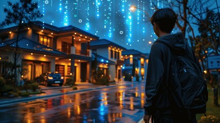 Monitoring Security Systems in Residential Areas at Night