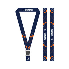 event lanyard keychain for company business id card