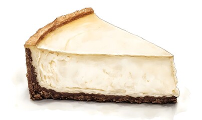 Cheesecake,illustration,generation AI
