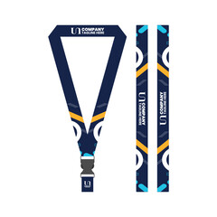 Naklejka premium event lanyard keychain for company business id card