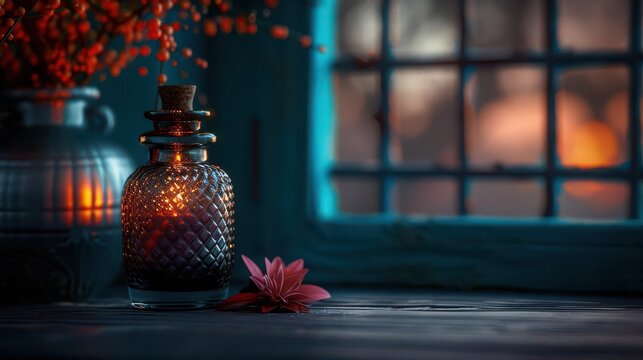 Vintage Style, vibrant colors, nostalgic items, indoor setting, inviting