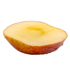 Piece of apple cut without bottom